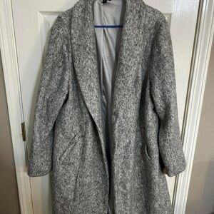 Torrid Gray Teddy Jacket Cozy Oversized Style